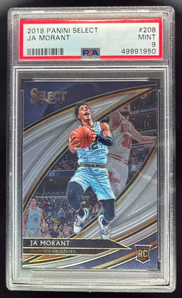 2019-20 Panini Select #208 Ja Morant RC Courtside PSA 9