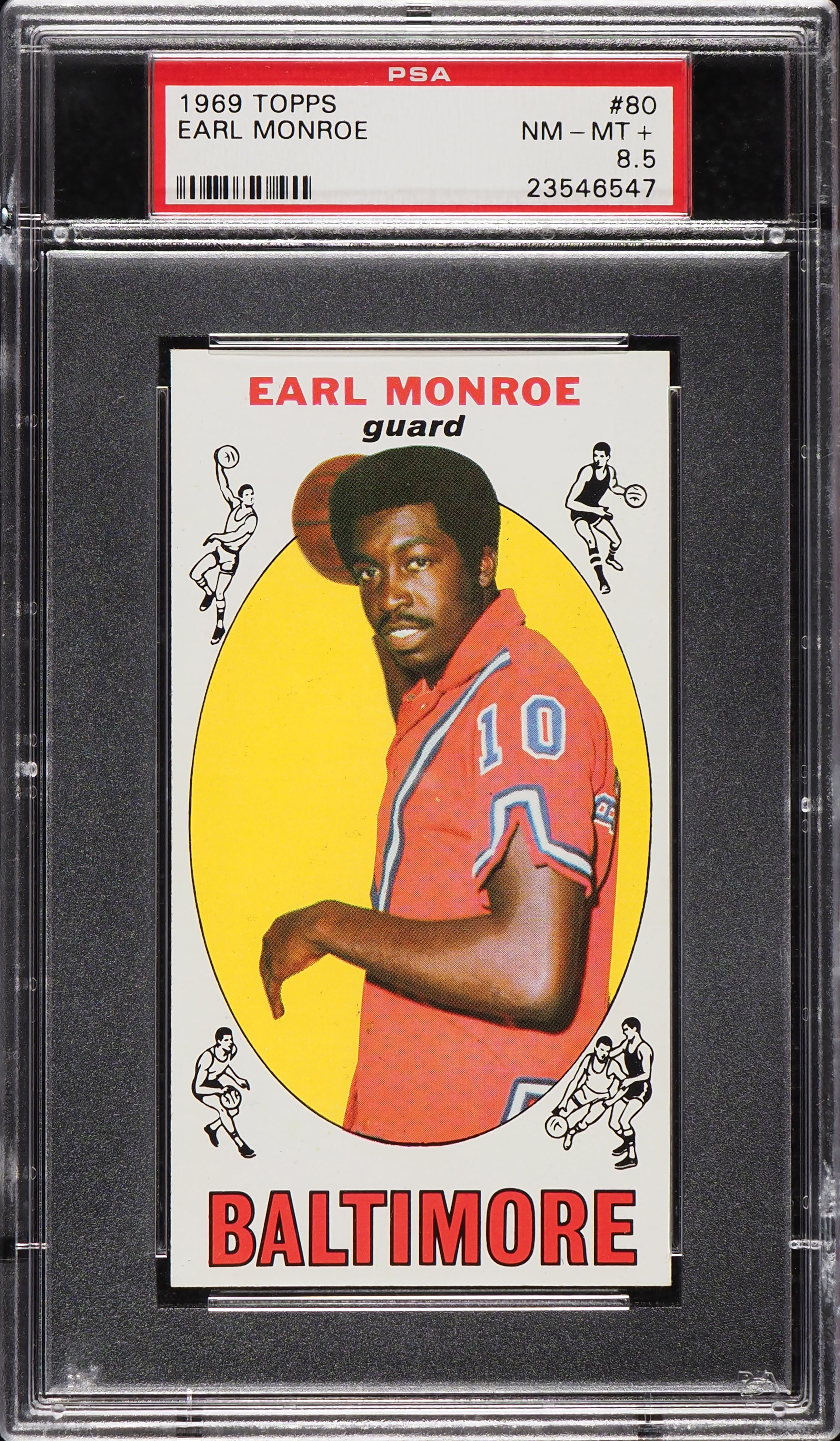 1969 Topps Basketball Earl Monroe ROOKIE #80 PSA 8.5 NM-MT+ (PWCC-E)