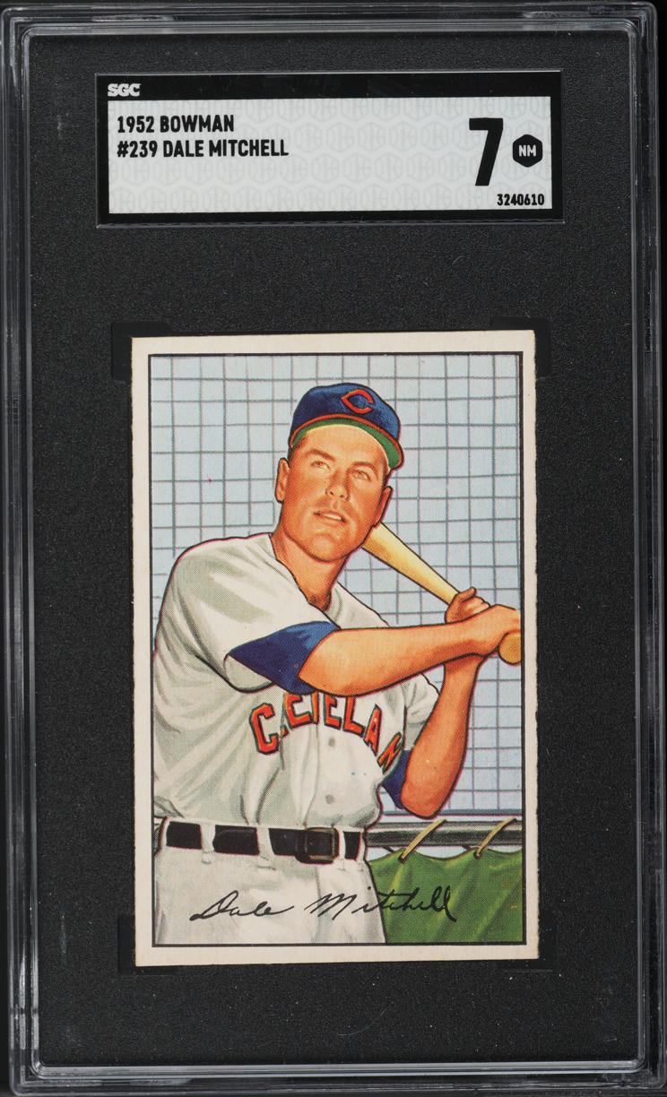 1952 Bowman Dale Mitchell #239 SGC 7 NRMT