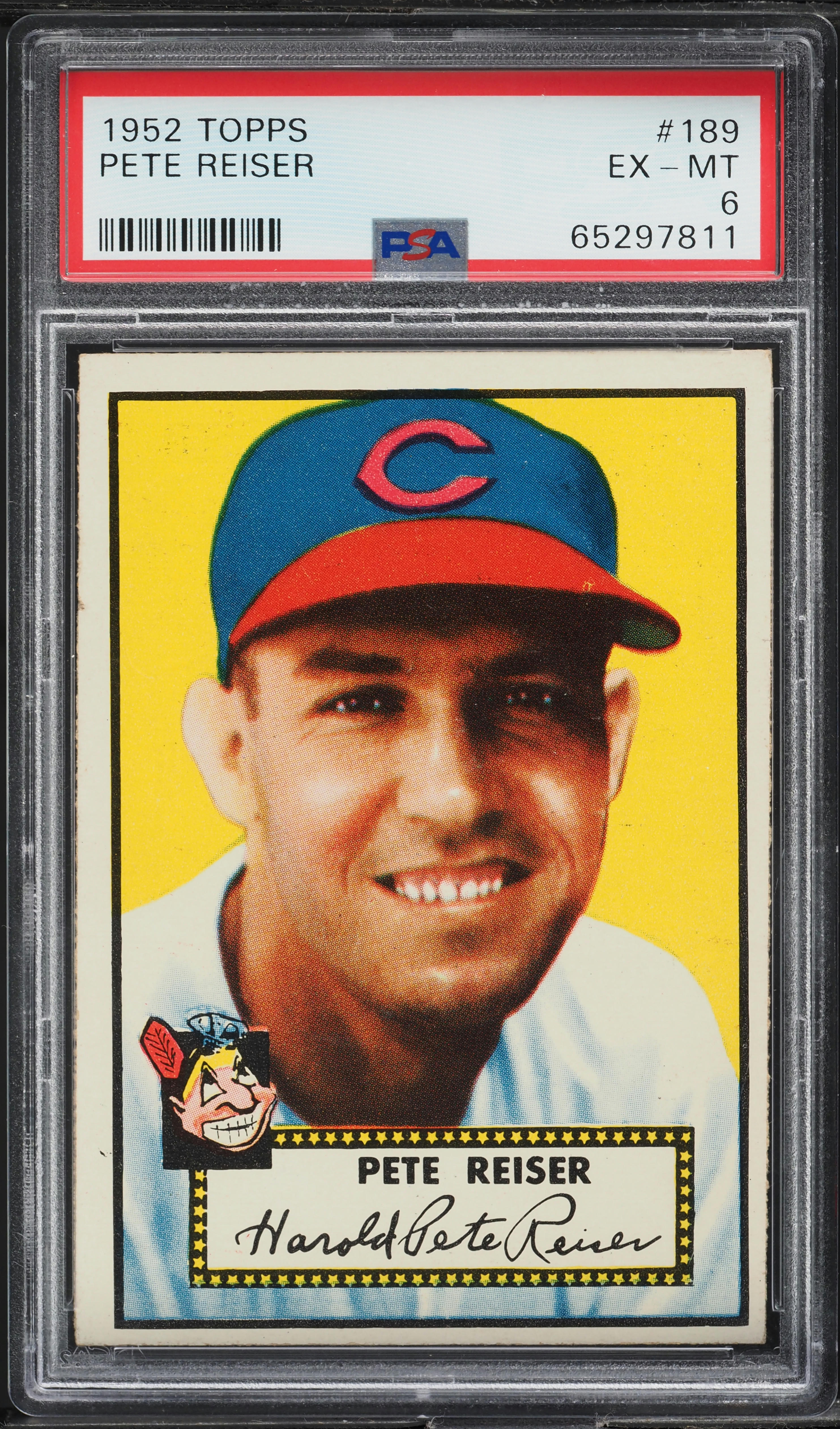 1952 Topps Pete Reiser #189 PSA 6 EXMT