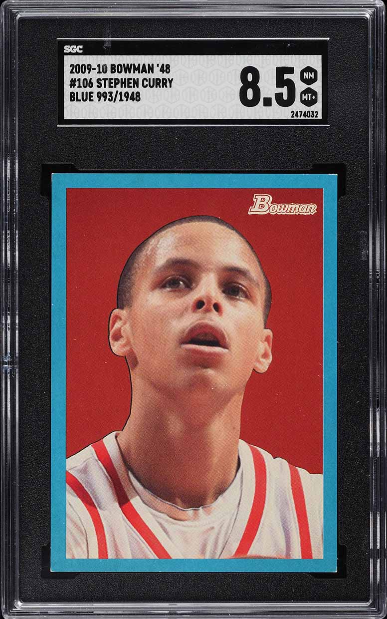 2009 Bowman '48 Stephen Curry ROOKIE /2009 #106 SGC 8.5 NM-MT+