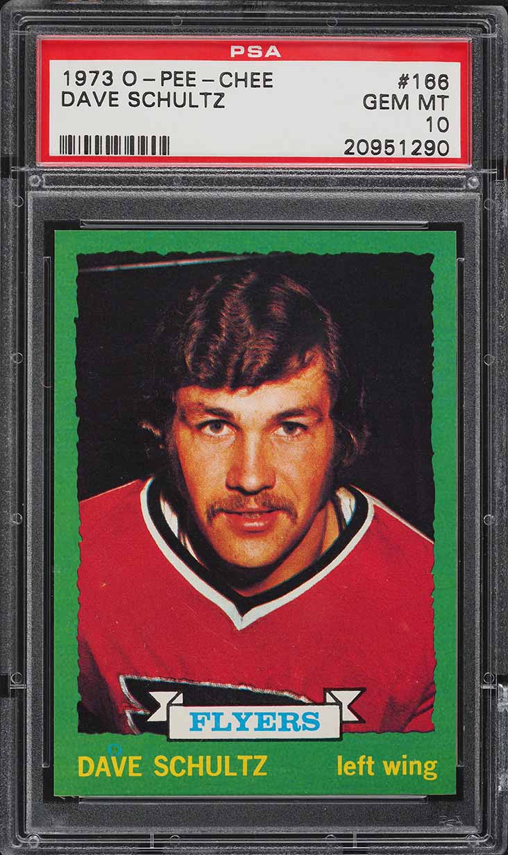 1973 O-Pee-Chee Hockey Dave Schultz ROOKIE #166 PSA 10 GEM MINT