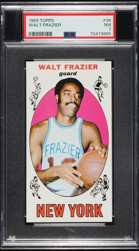 1969 Topps Basketball Walt Frazier ROOKIE #98 PSA 7 NRMT (PWCC-E)