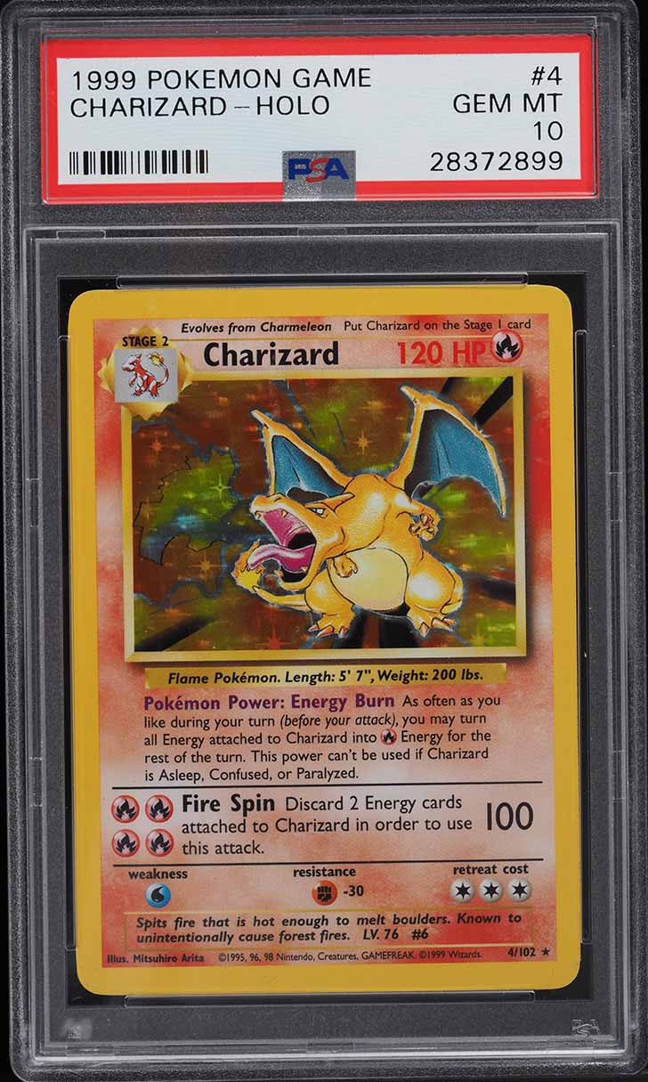 1999 Pokemon Base Set Holo Charizard #4 PSA 10 GEM MINT