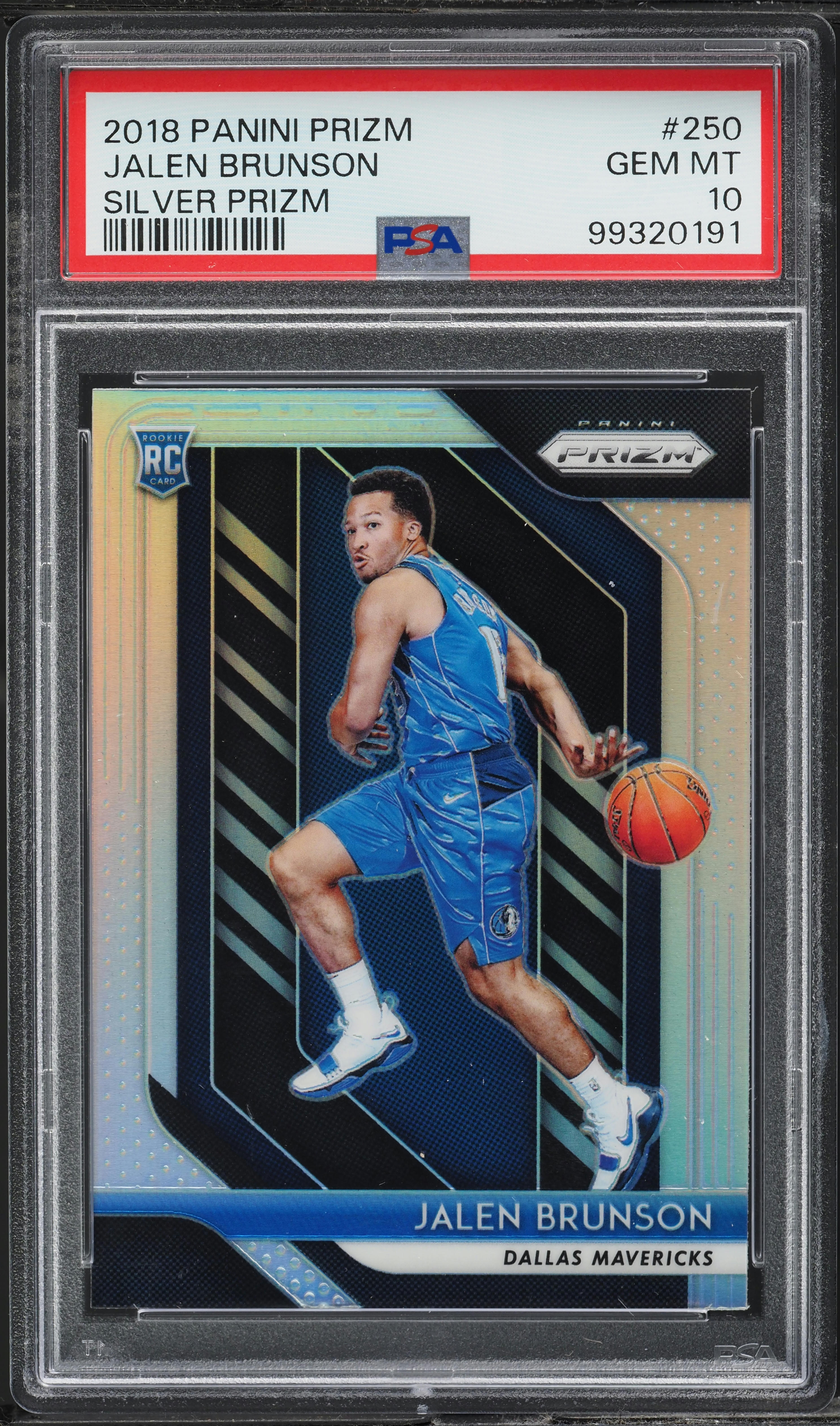 2018 Panini Prizm Silver Jalen Brunson ROOKIE #250 PSA 10 GEM MINT