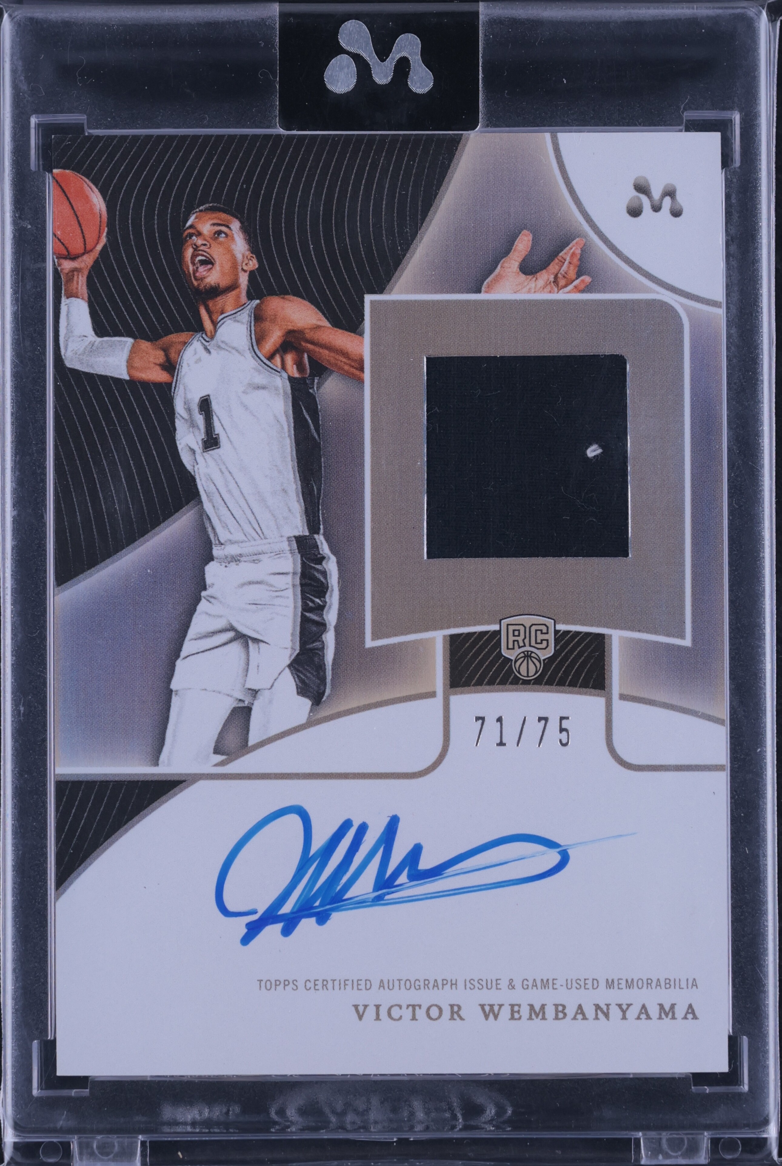 2023 Topps Mercury Victor Wembanyama ROOKIE PATCH AUTO /75 #WAR-1B