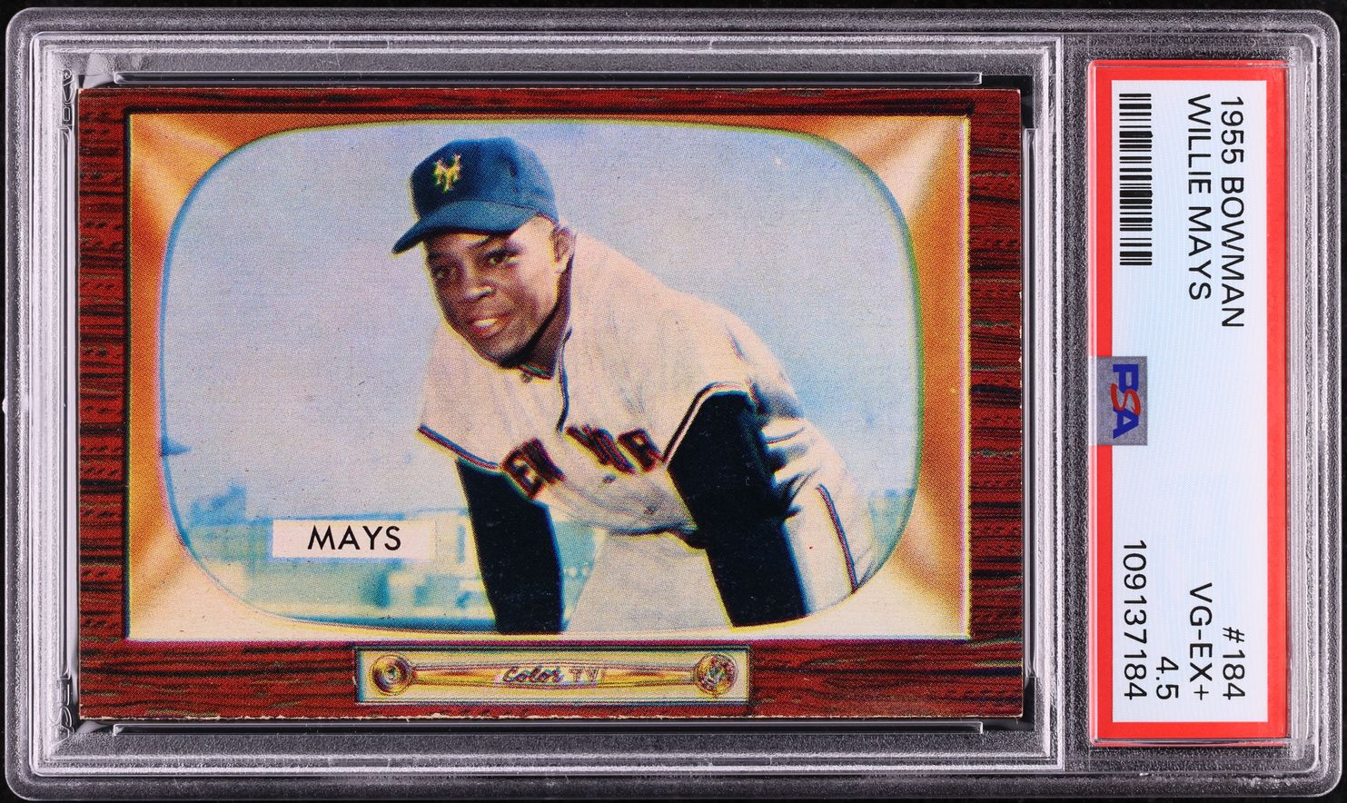 1955 Bowman Willie Mays #184 PSA 4.5 VGEX+