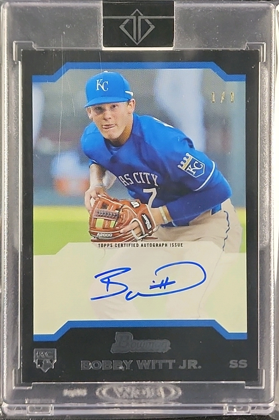 2022 Bowman Transcendent Through the Years Bobby Witt Jr. RC AUTO