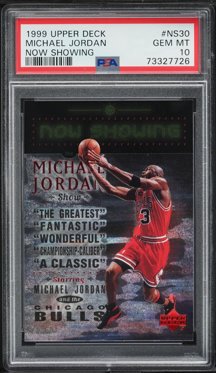 1999 Upper Deck Now Showing Michael Jordan #NS30 PSA 10 GEM MINT