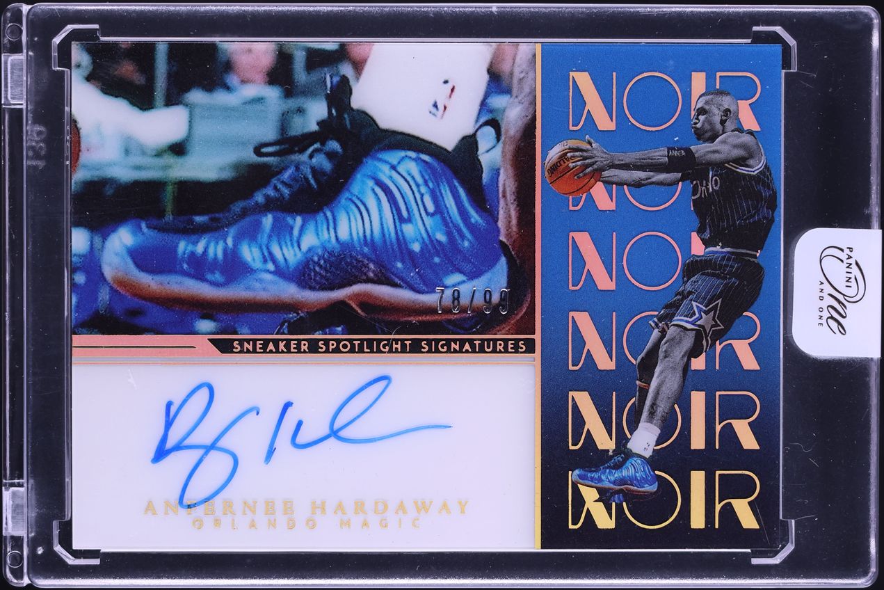 2022 Panini Noir Sneaker Spotlight Anfernee Hardaway AUTO /99 #SSS-ANF