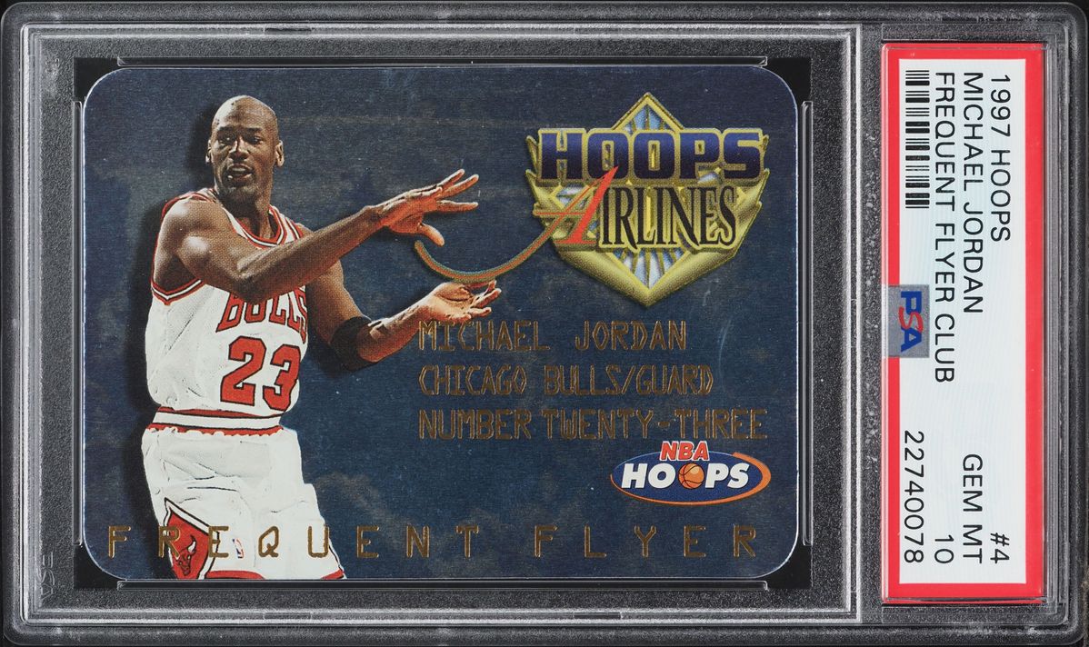 1997 Hoops Michael Jordan Frequent Flyers Club #FF4 PSA 10 | Card