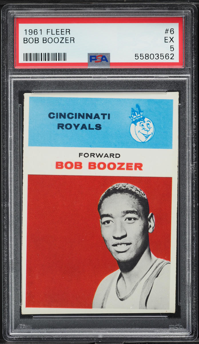 1961 Fleer Basketball Bob Boozer ROOKIE #6 PSA 5 EX