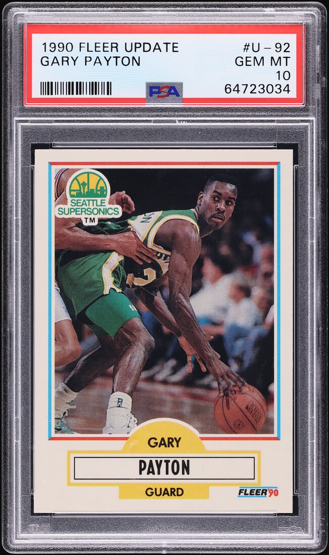 1990 Fleer Update Gary Payton ROOKIE #U-92 PSA 10 GEM MINT