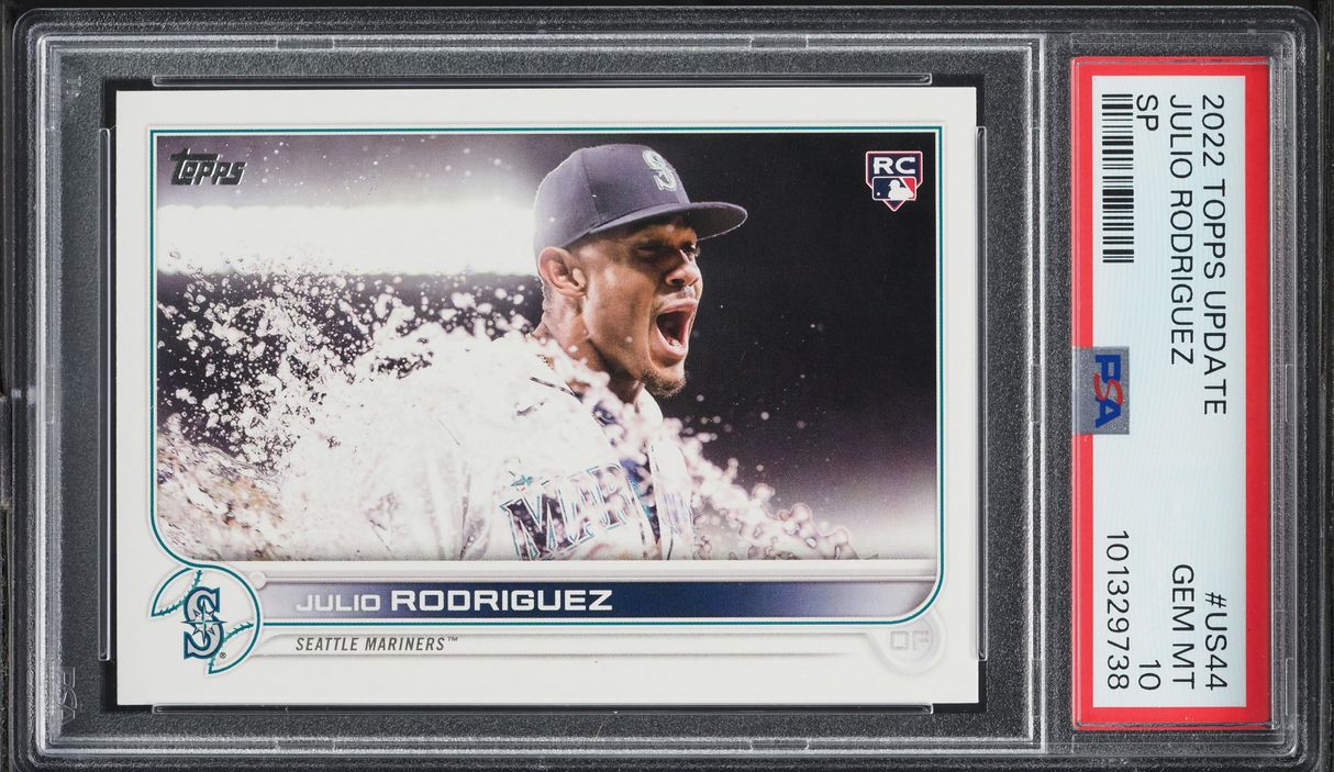 2022 Topps Update Variation Julio Rodriguez SP ROOKIE #US44 PSA 10 GEM MINT