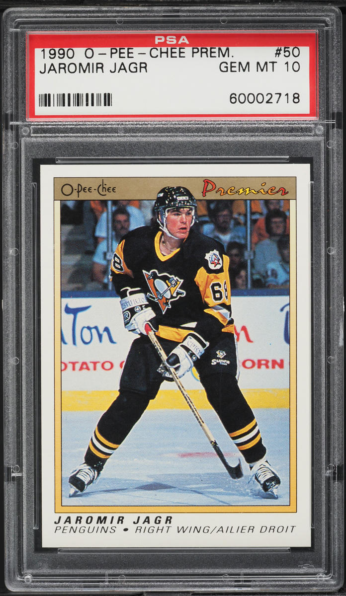 1990 O-Pee-Chee Premier Jaromir Jagr ROOKIE #50 PSA 10 GEM MINT