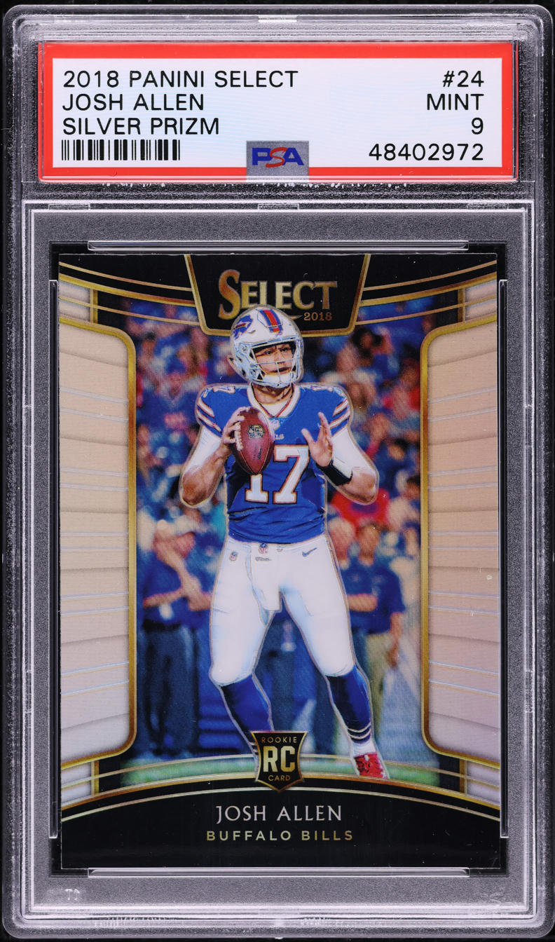 2018 Select Concourse Silver Prizm Josh Allen ROOKIE #24 PSA 9 MINT