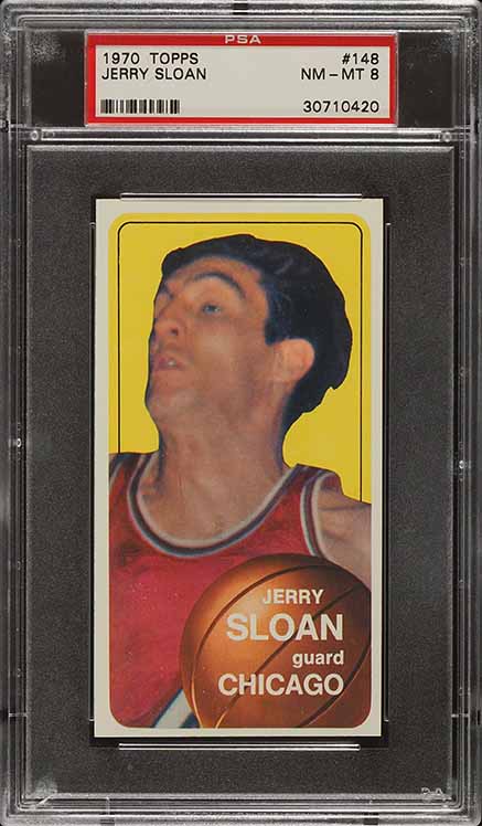 1970 Topps Basketball Jerry Sloan ROOKIE #148 PSA 8 NM-MT