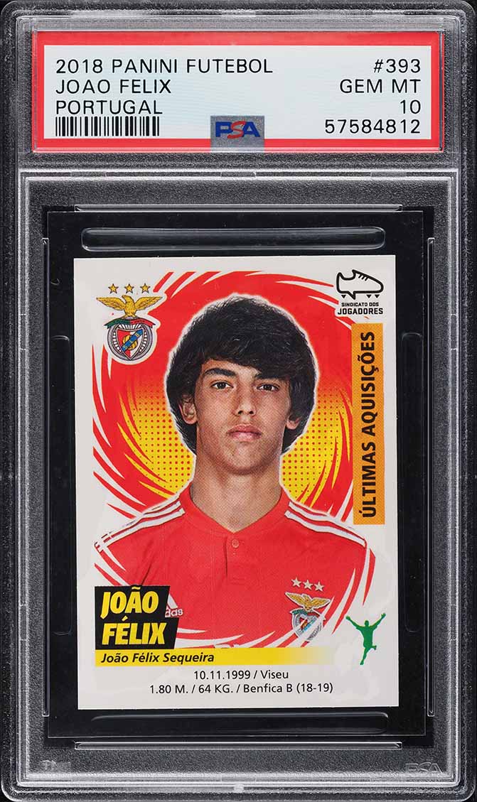 2018 Panini Futebol Portugal Joao Felix ROOKIE #393 PSA 10 GEM MINT