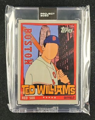 2020 Topps Project 2020 By Fucci Ted Williams #34 MBA AUTH