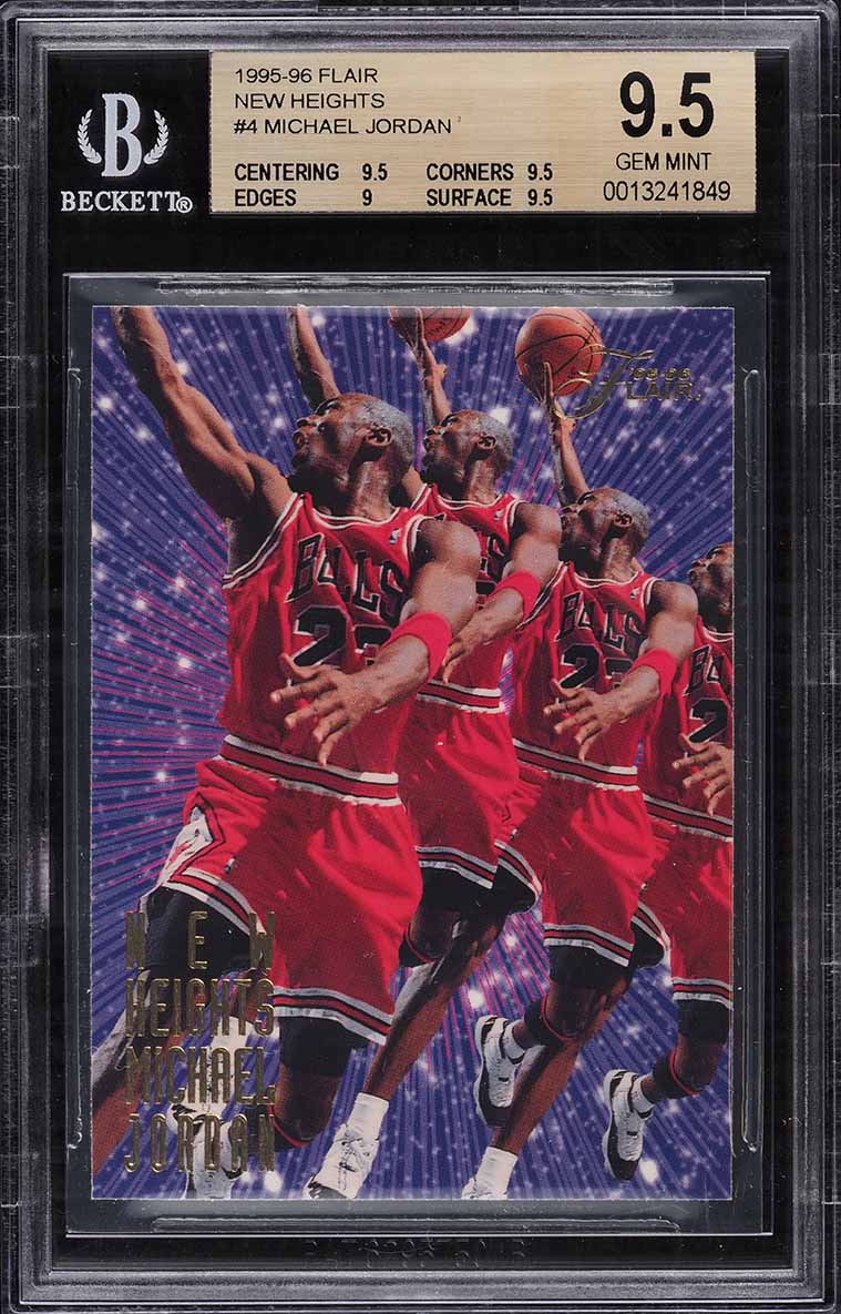1995 Flair New Heights Michael Jordan #4 BGS 9.5 GEM MINT