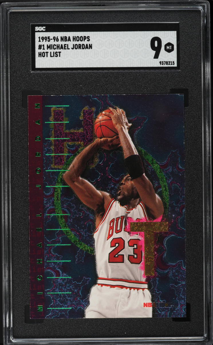 1995 Hoops Hot List Michael Jordan #1 SGC 9 MINT