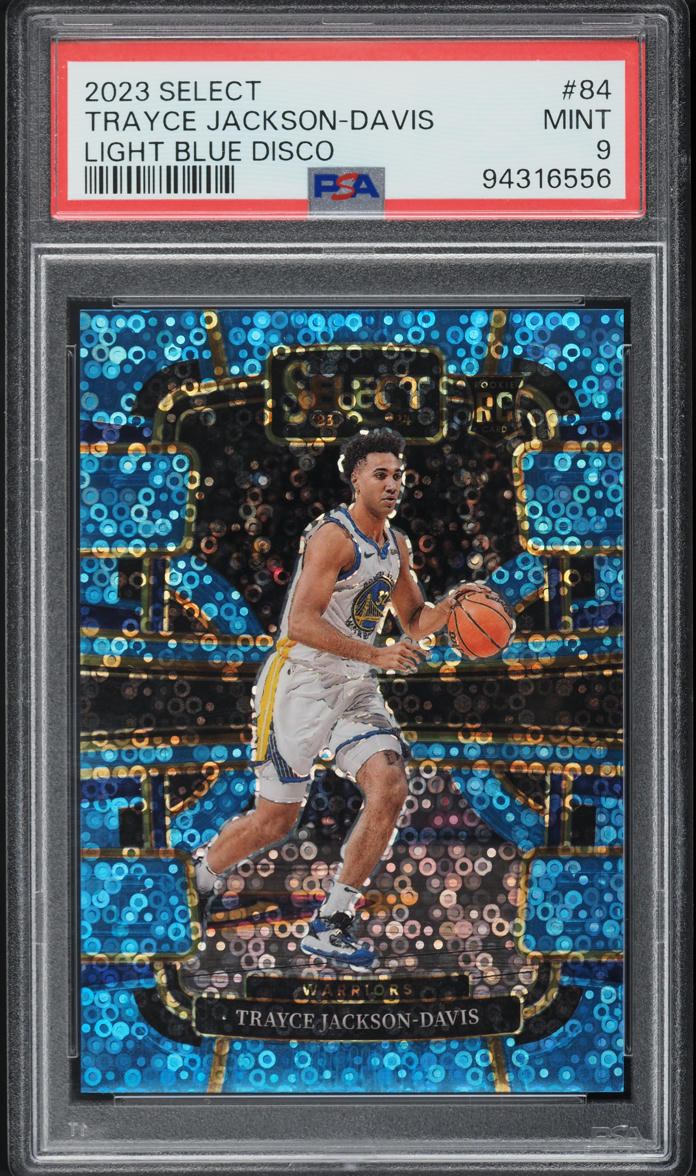 2023 Select Concourse Light Blue Disco Trayce Jackson-Davis ROOKIE /99 #84 PSA 9