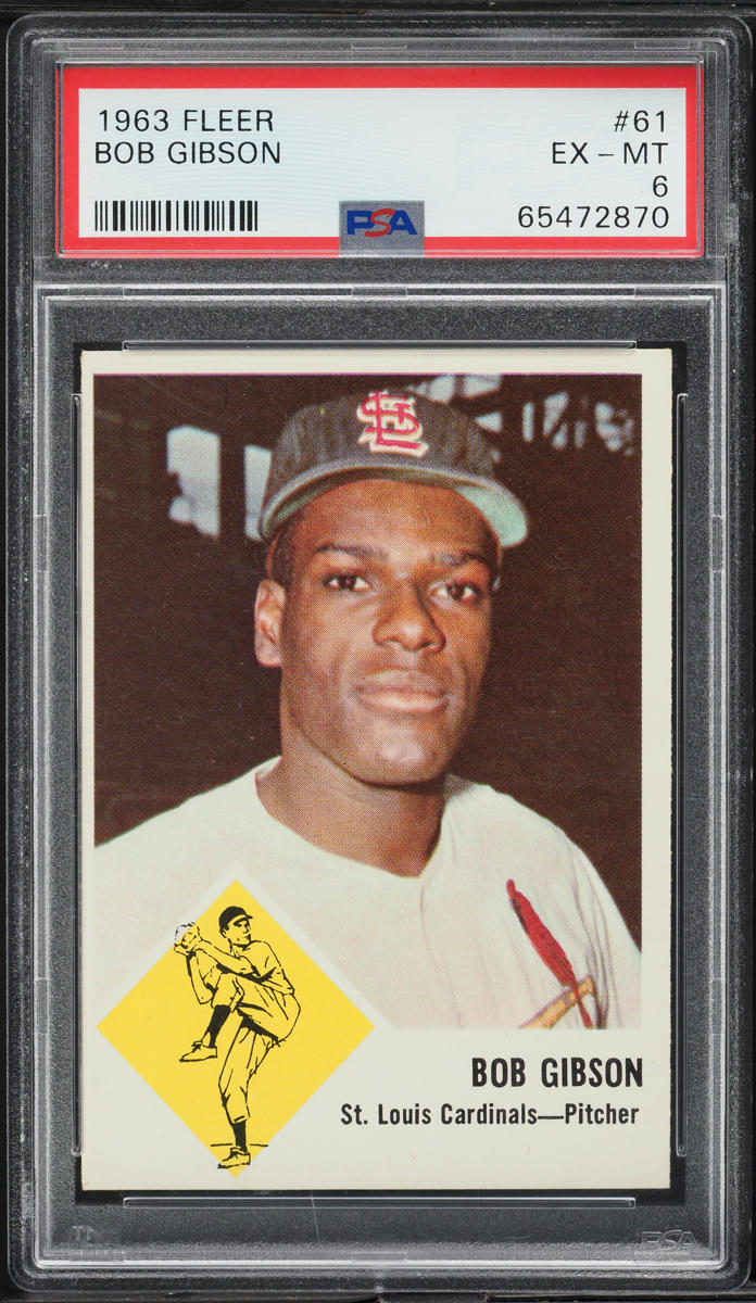1963 Fleer Bob Gibson #61 PSA 6 EXMT