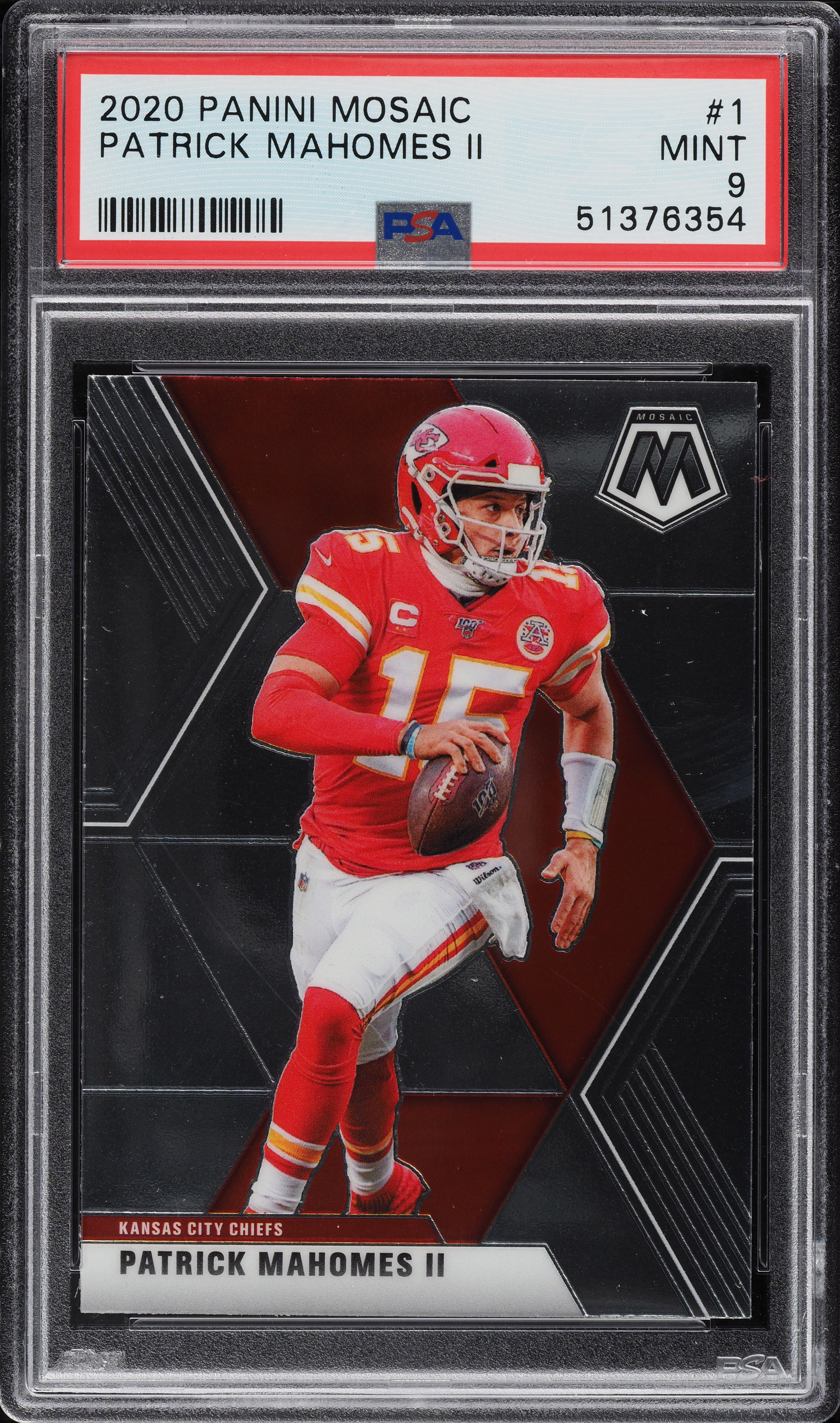 2020 Panini Mosaic Patrick Mahomes II #1 PSA 9 MINT