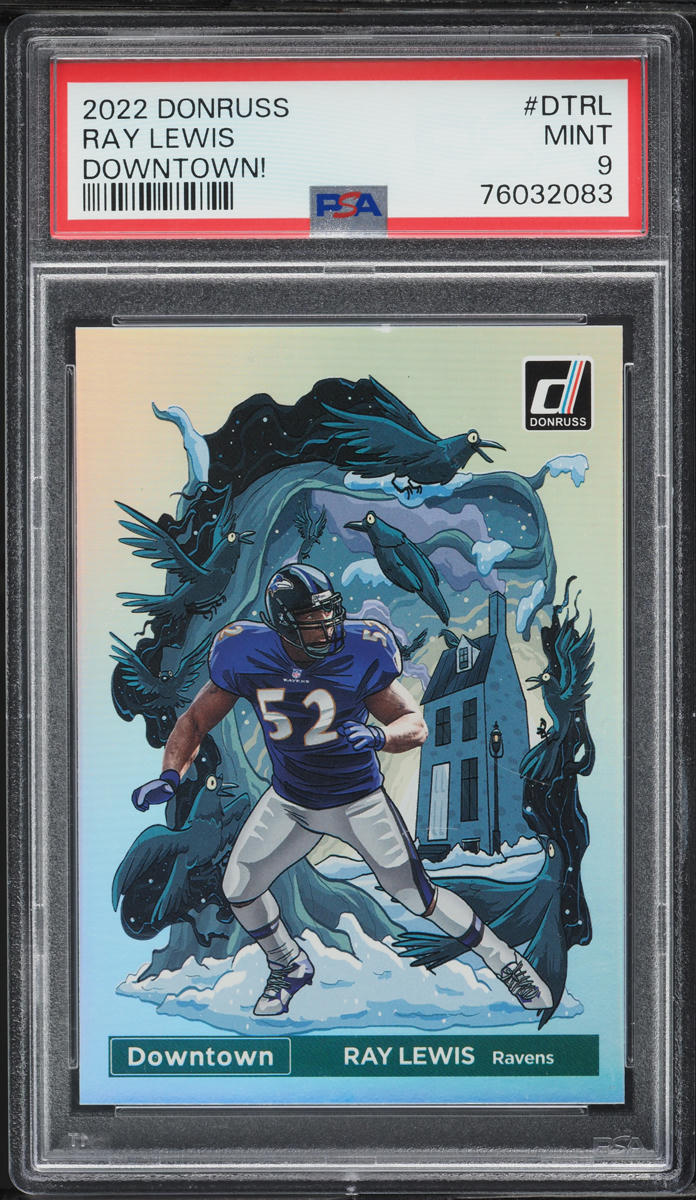 2022 Donruss Downtown Ray Lewis #DTRL PSA 9 MINT