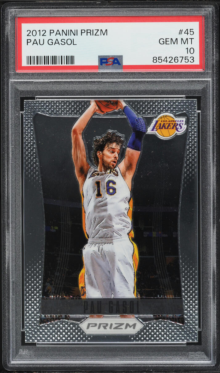 2012 Panini Prizm Pau Gasol #45 PSA 10 GEM MINT