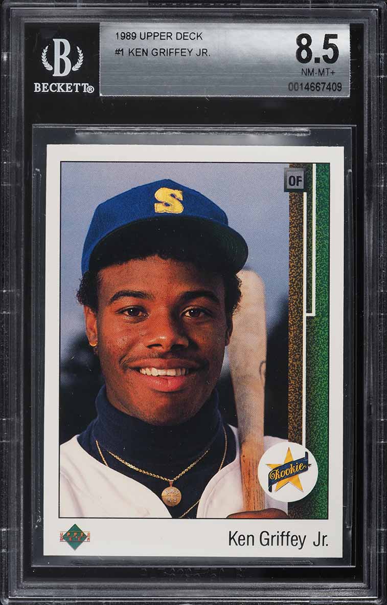 1989 Upper Deck Ken Griffey Jr. ROOKIE #1 BGS 8.5 NM-MT+