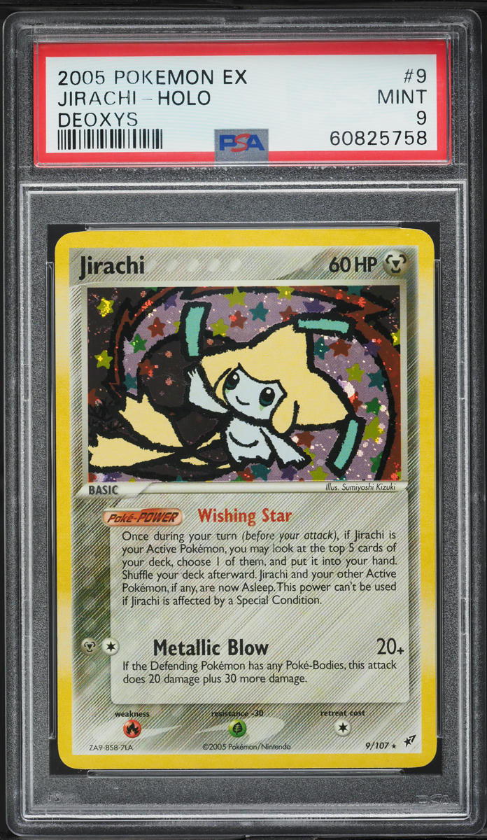 2005 Pokemon EX Deoxys Holo Jirachi #9 PSA 9 MINT