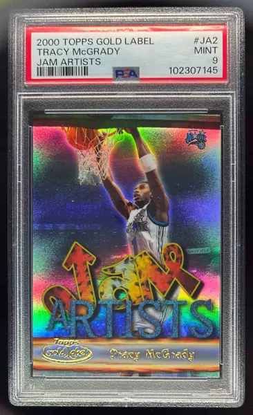 2000-01 Topps Gold Label Jam Artists #JA2 Tracy McGrady PSA 9