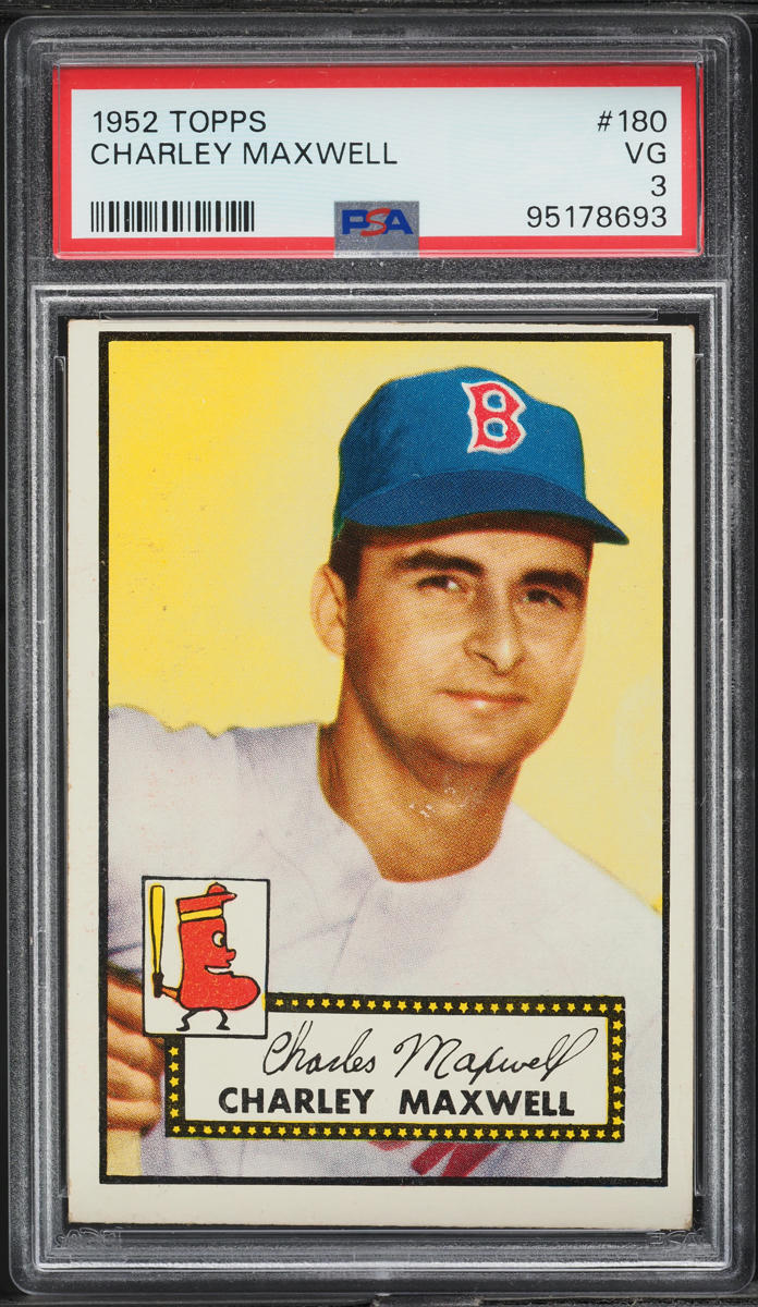 1952 Topps Charley Maxwell #180 PSA 3 VG