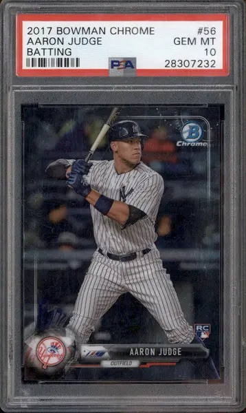 2017 Bowman Chrome Batting #56 Aaron Judge RC PSA 10