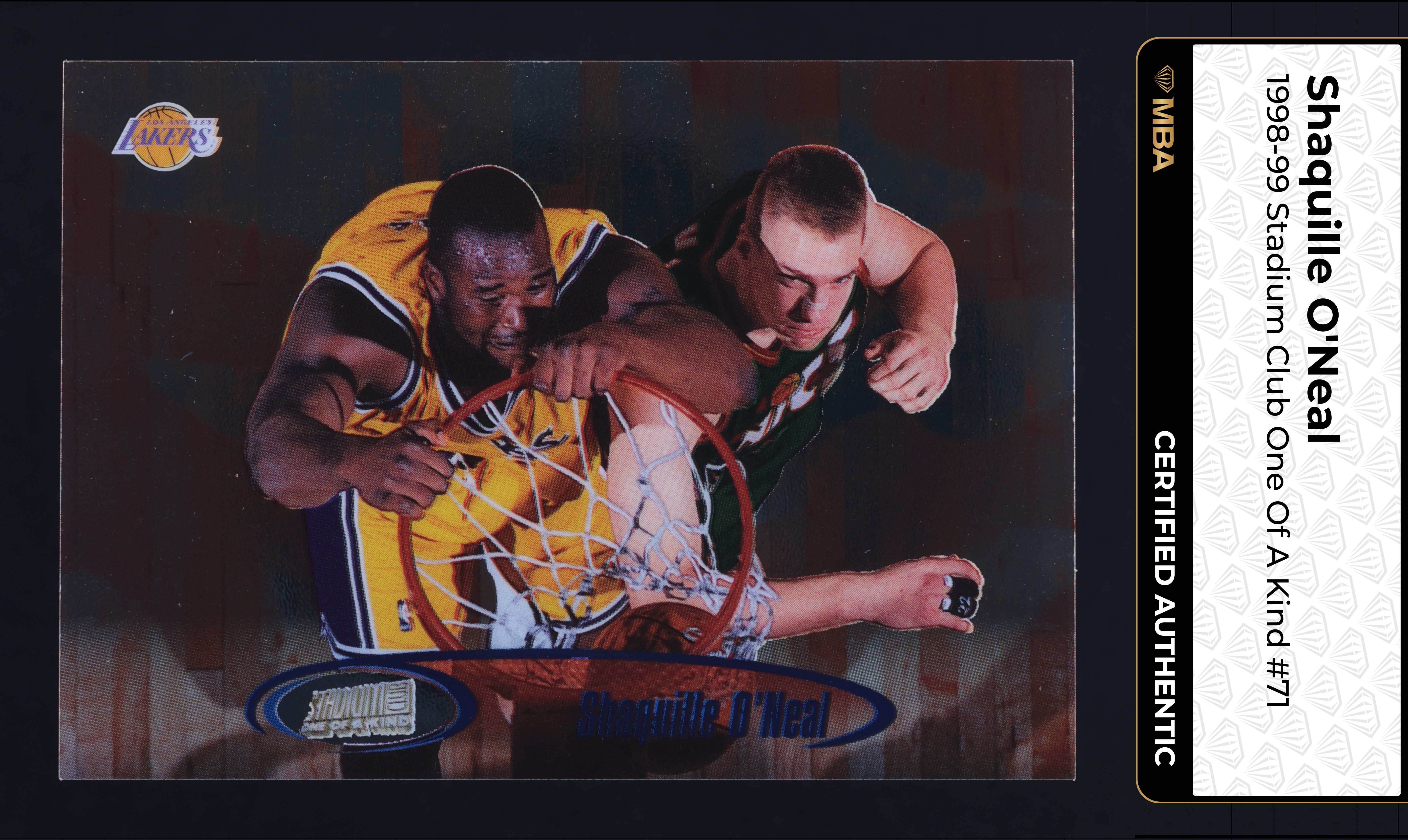 1998 Stadium Club One Of A Kind Shaquille O'Neal /150 #71 MBA AUTH
