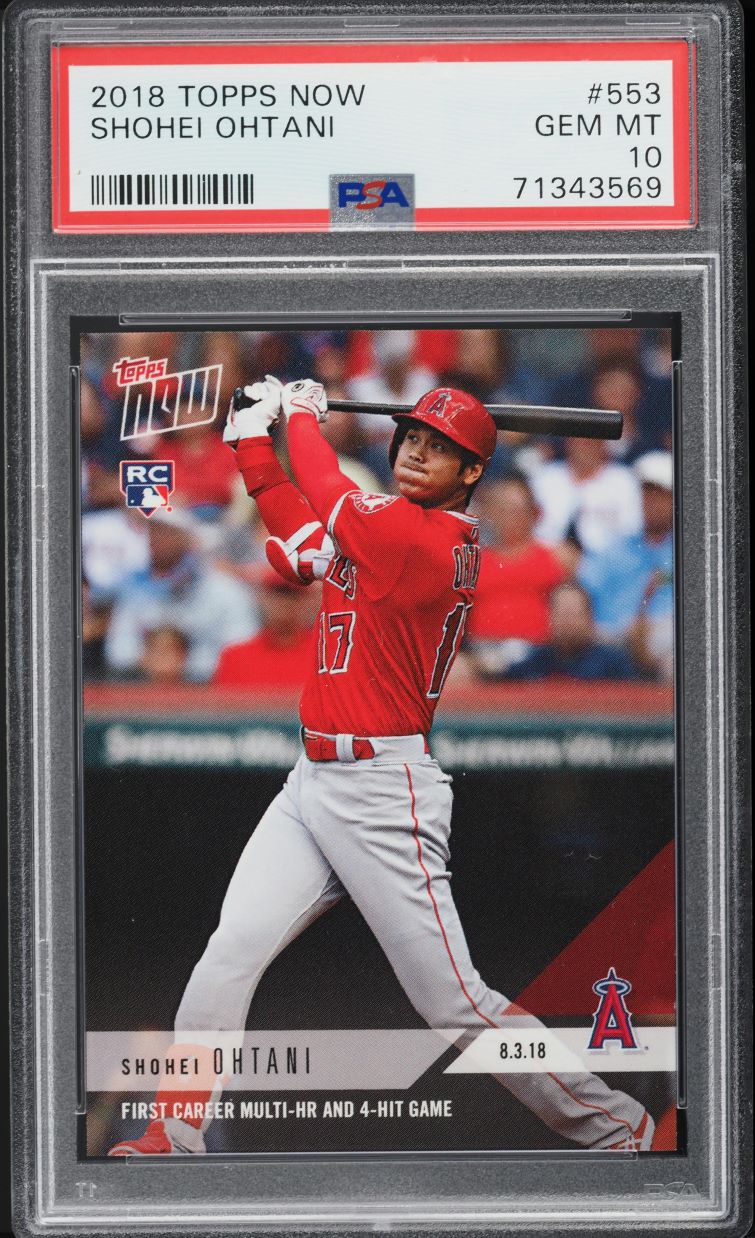 2018 Topps Now Shohei Ohtani ROOKIE #553 PSA 10 GEM MINT