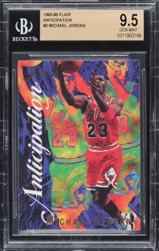 1995 Flair Anticipation Michael Jordan #2 BGS 9.5 GEM MINT