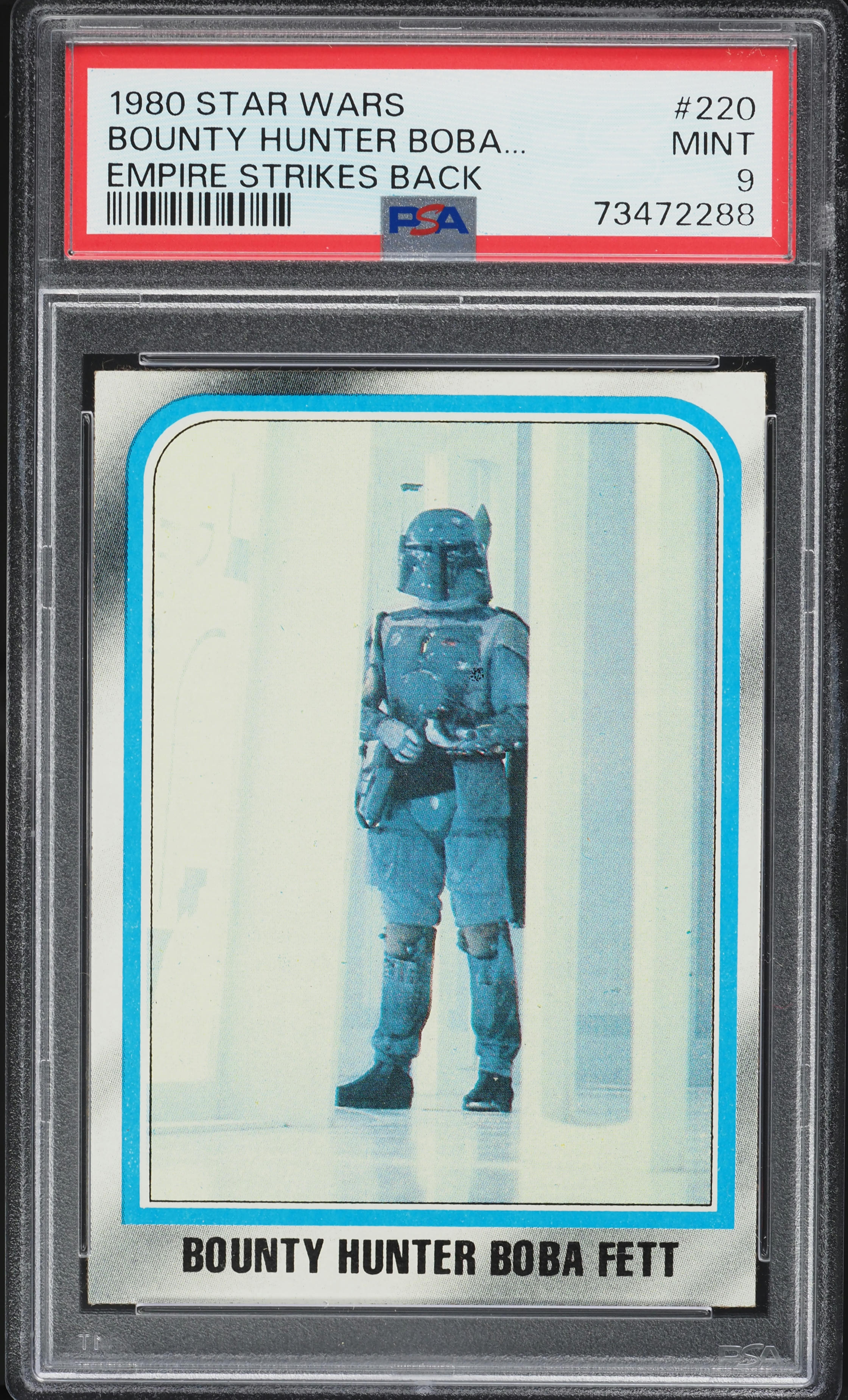 1980 Topps Star Wars Empire Strikes Back Bounty Hunter Boba Fett #220 PSA 9 MINT