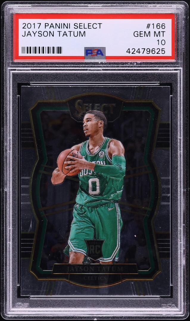 2017 Select Premier Level Jayson Tatum ROOKIE #166 PSA 10 GEM MINT