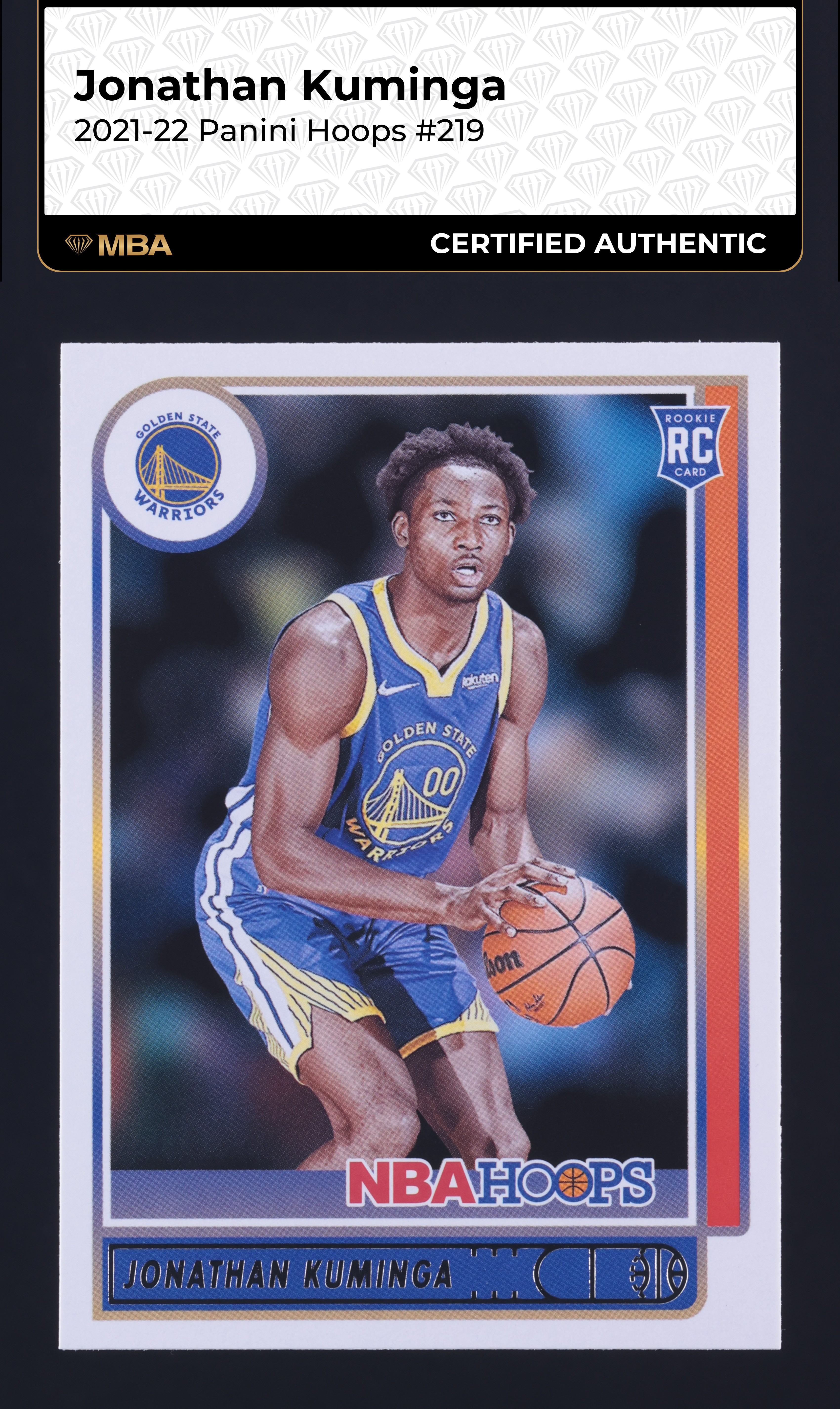 2021 Hoops Jonathan Kuminga ROOKIE #219 MBA AUTH