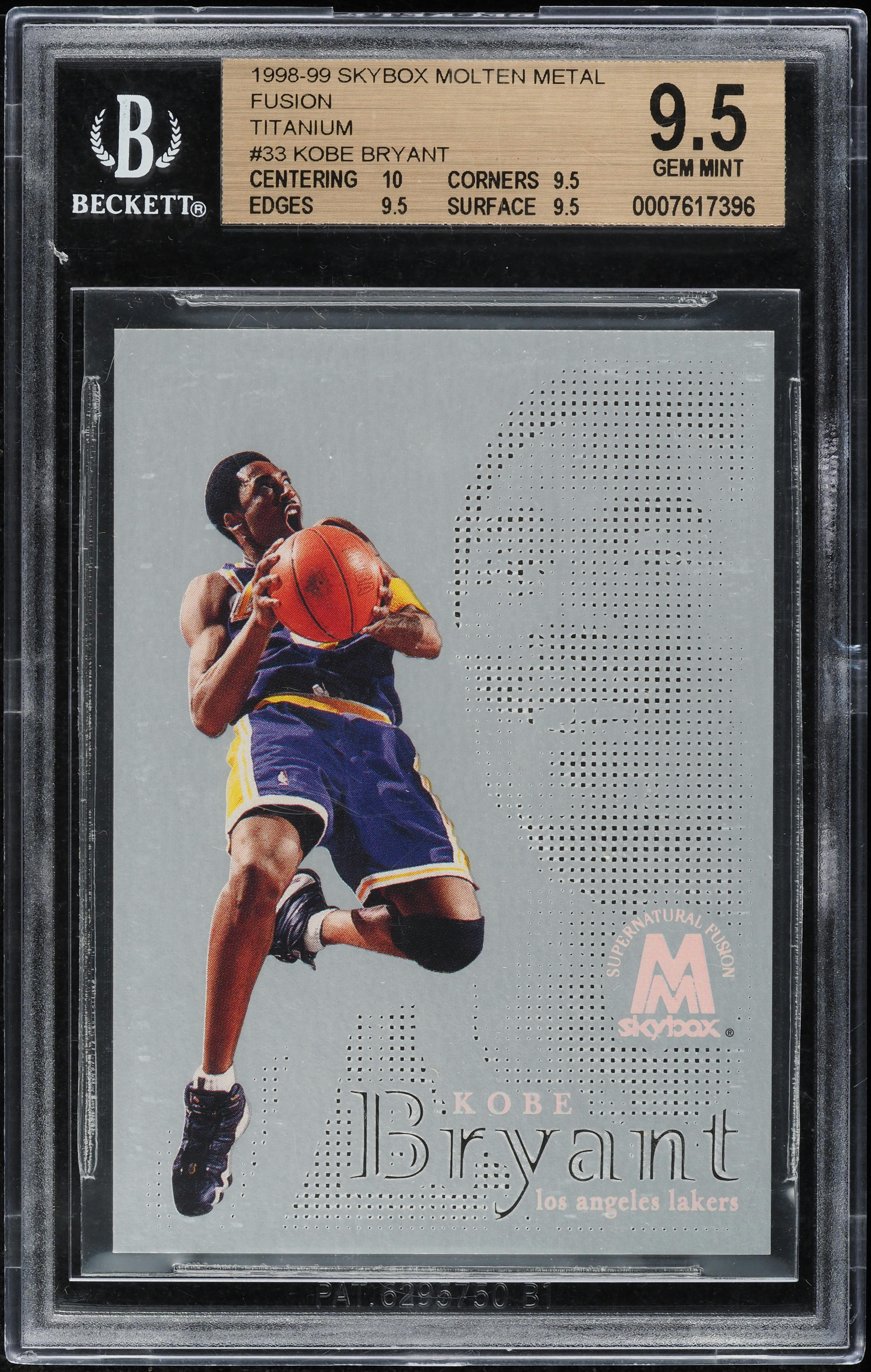 Kobe Bryant 1998 Skybox Molten Metal #33F Supernatural - Fusion 