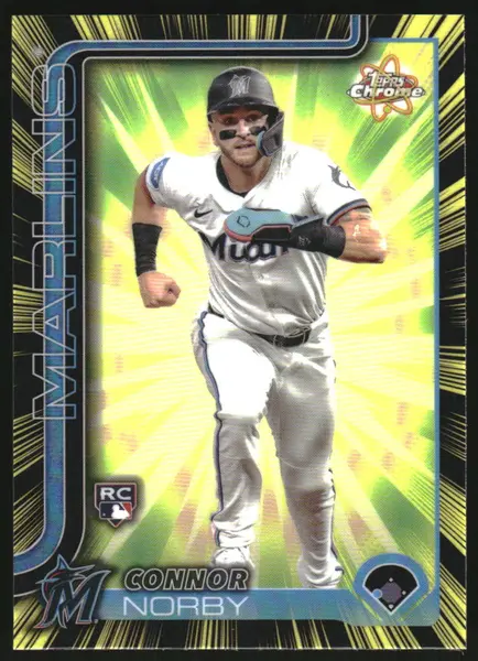 2025 Topps Chrome Radiating Rookies #RR-10 Connor Norby RC