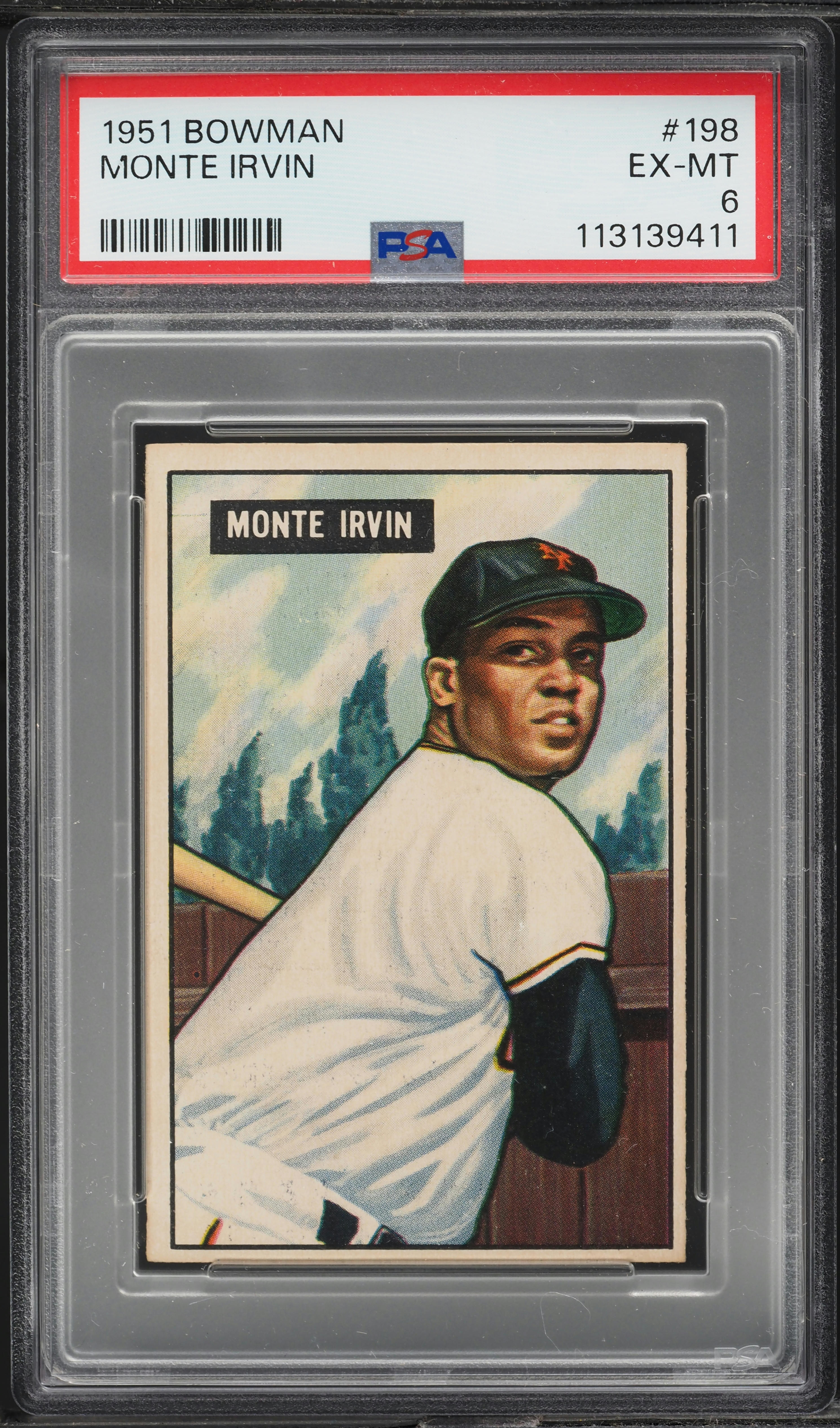 1951 Bowman Monte Irvin ROOKIE #198 PSA 6 EXMT