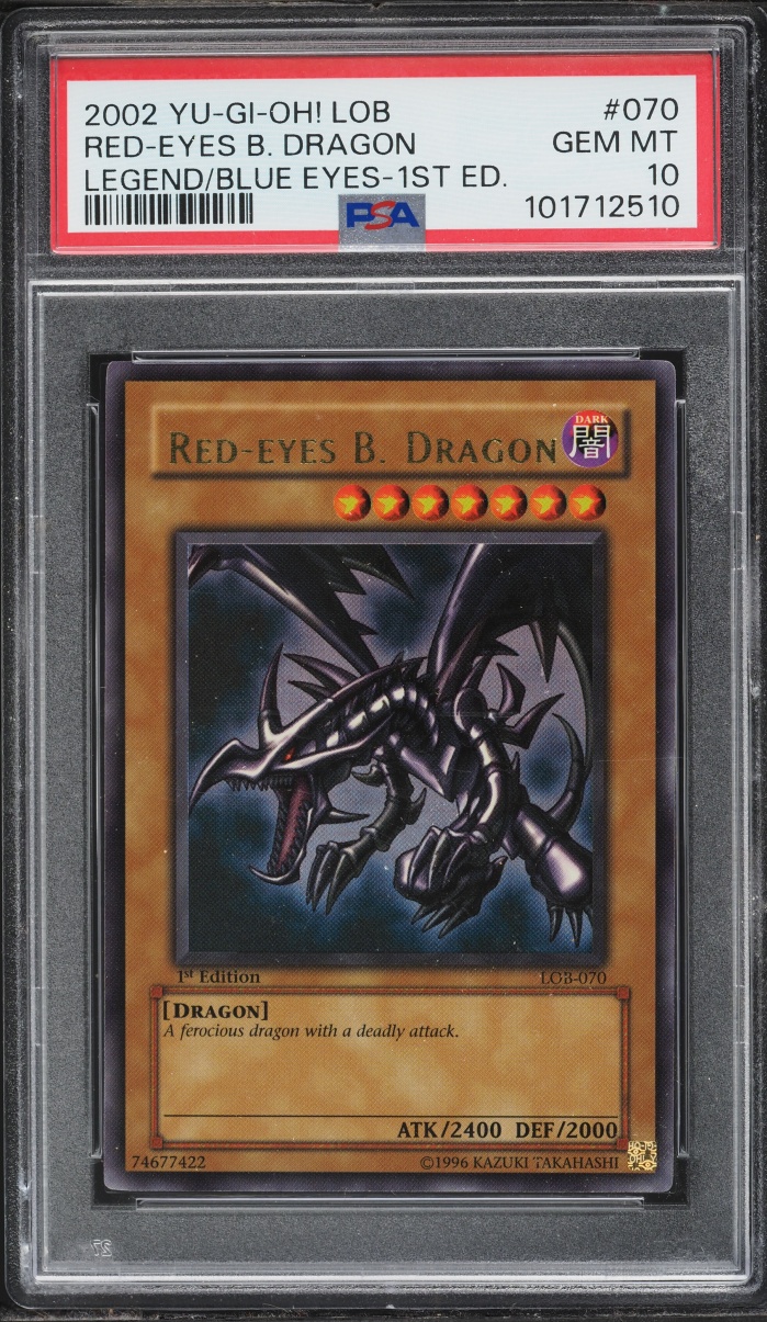 Red-Eyes Black Dragon 2002 Legend of Blue Eyes White Dragon #LOB-070 1st  Edition (Ultra Rare) Price Guide - Sports Card Investor
