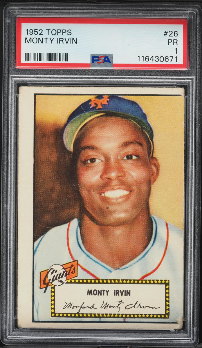 1952 Topps Monte Irvin #26 PSA 1 PR