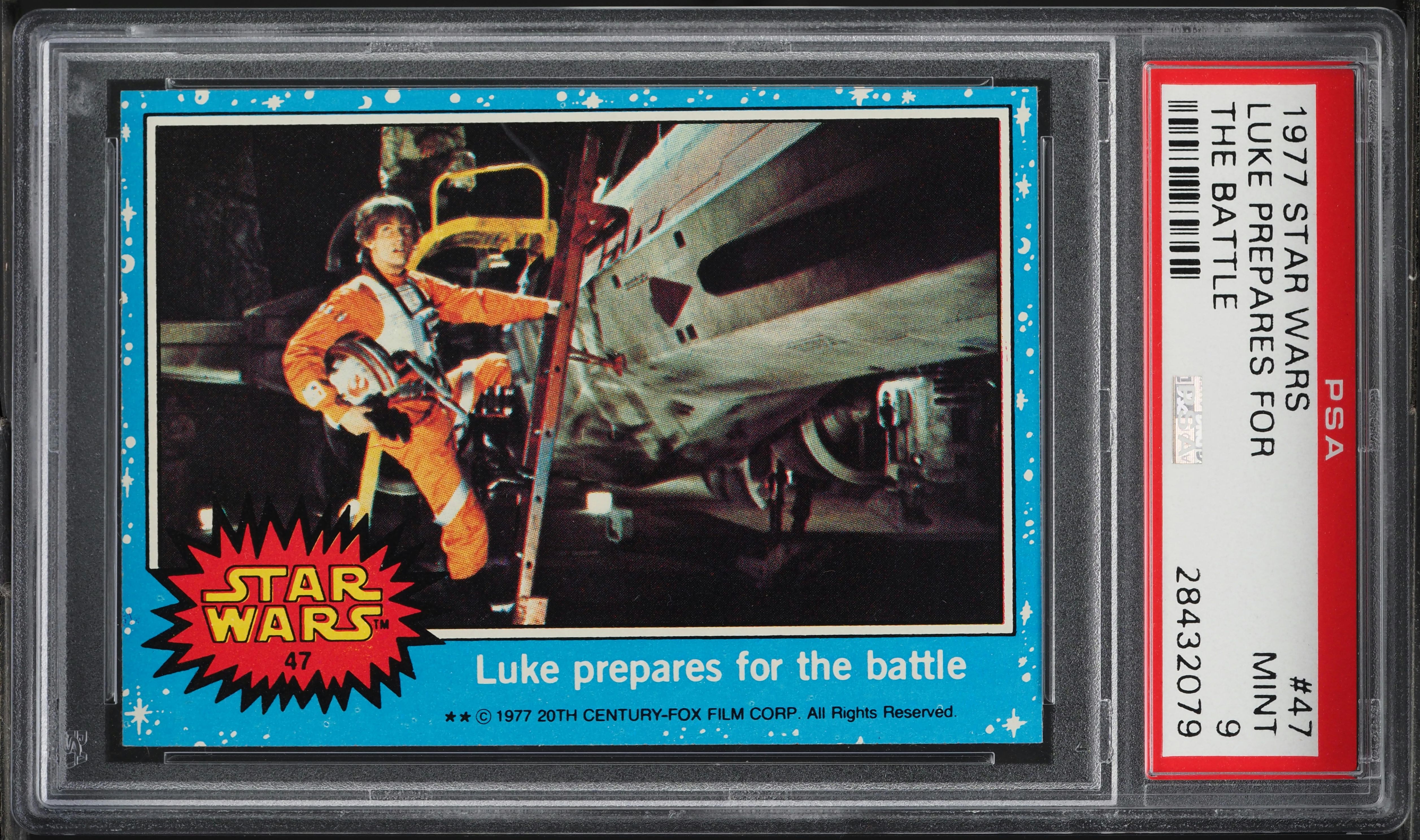 1977 Topps Star Wars Luke Prepares For The Battle #47 PSA 9 MINT