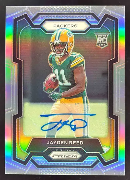 2023 Panini Prizm Autographs Prizm Silver #334 Jayden Reed Autograph RC Auto