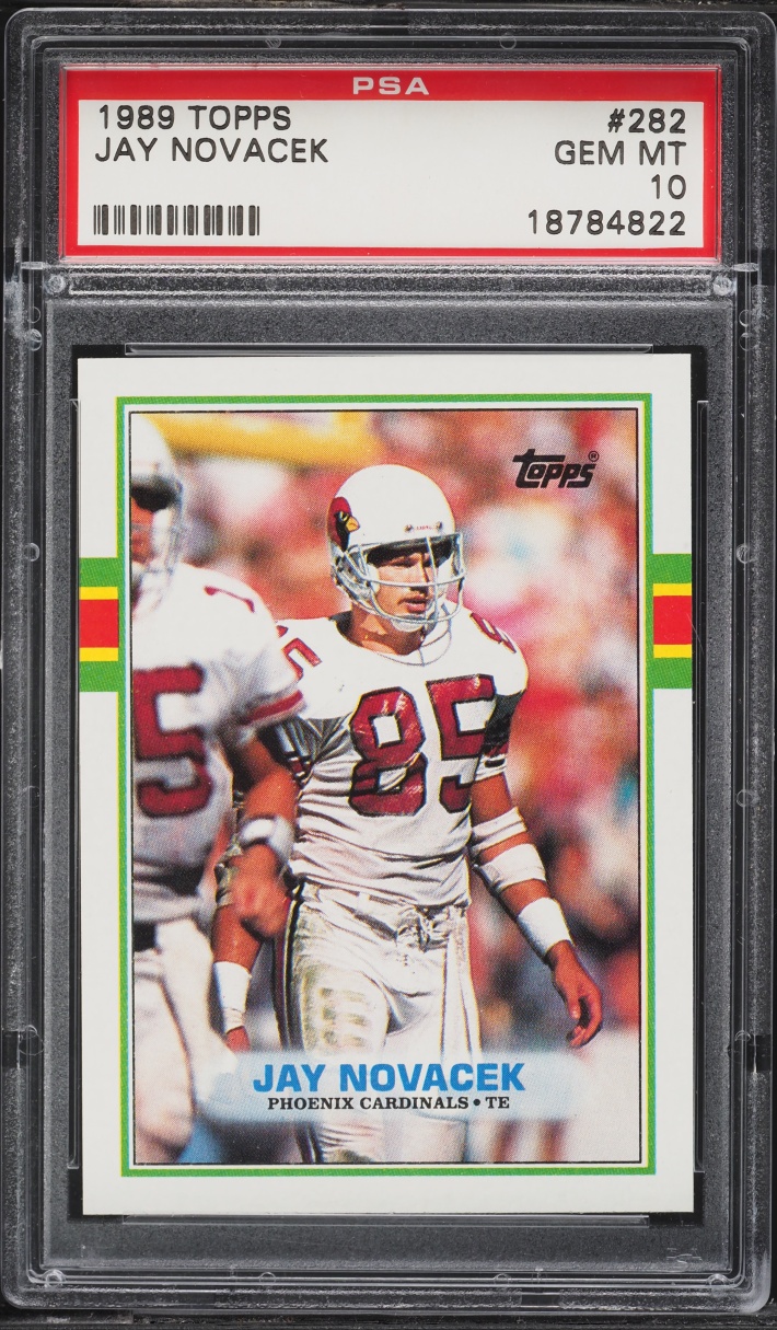 1989 Topps Football Jay Novacek ROOKIE #282 PSA 10 GEM MINT