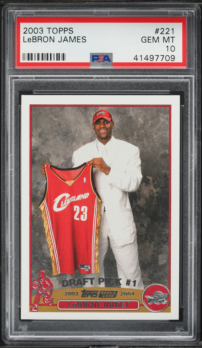 2003 Topps Basketball LeBron James ROOKIE #221 PSA 10 GEM MINT